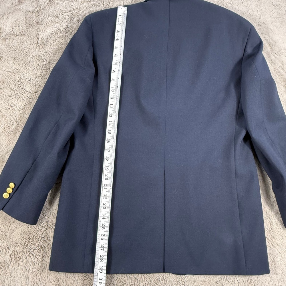 Classic Stafford Men's Navy Blazer Sports Jacket with Gold Buttons Sz 40R - Picture 9 of 11